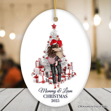 Carregar imagem no visualizador da galeria, Mom and Baby Personalized Christmas Ornament, New Family or Single Mother Gift