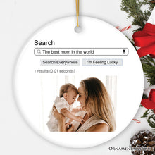 Load image into Gallery viewer, Search Engine Results Photo Personalized Ornament, Corky and Sentimental, Whimsical Christmas Gift