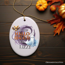 Carregar imagem no visualizador da galeria, Fun & Spooky First Halloween Personalized Ornament, Cute Ghost Baby Custom Gift