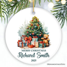 Carregar imagem no visualizador da galeria, Joyous Christmas Tree Personalized Ornament, Cute Gift With Custom Name