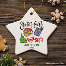 Load image into Gallery viewer, Santa’s Favorite Radiologist Personalized Christmas Ornament, Cute and Funny X-Ray Radiology Gift