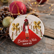 Carregar imagem no visualizador da galeria, Personalized Female Graduation Ceremony Ornament, School Grad Teenage or Adult Girls Gift
