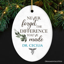 Load image into Gallery viewer, Animal Doctor Personalized Gift Inspirational Quote Ornament, Veterinarian Nurse and Technician Gift