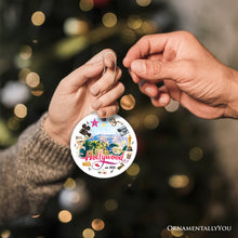 Load image into Gallery viewer, Artistic and Glamorous Hollywood Ceramic Ornament, Los Angeles Music and Entertainment Culture Gift