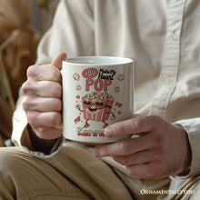 Carregar imagem no visualizador da galeria, Popcorn Love Man Personalized Mug, You Make My Heart Pop Funny Romantic Gift With Custom Name