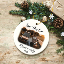 Carregar imagem no visualizador da galeria, Personalized First Car Photo Ornament, New Driver Picture Custom Christmas Family Gift