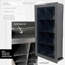 Load image into Gallery viewer, Black Framed Living Wall Planter