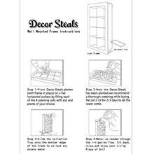 Load image into Gallery viewer, Black Framed Living Wall Planter