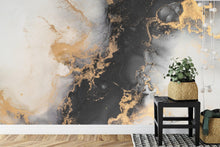 Carregar imagem no visualizador da galeria, Marble Design Alcohol Ink Abstract Pattern Wallpaper Mural. #FT-448512