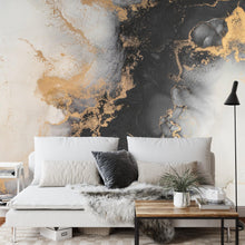 Carregar imagem no visualizador da galeria, Marble Design Alcohol Ink Abstract Pattern Wallpaper Mural. #FT-448512