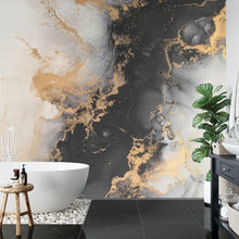 Carregar imagem no visualizador da galeria, Marble Design Alcohol Ink Abstract Pattern Wallpaper Mural. #FT-448512