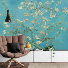 Carregar imagem no visualizador da galeria, Van Gogh Almond Blossom Painting Wallpaper Mural. #IQ-1261-A
