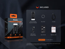 Carregar imagem no visualizador da galeria, Fenix E-SPARK Ultra-Thin Powerbank LED Flashlight