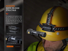 Carregar imagem no visualizador da galeria, Fenix HM61R V2 Rechargeable LED Headlamp - 1600 Lumens