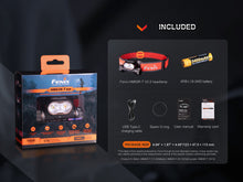 Carregar imagem no visualizador da galeria, Fenix HM65R-T V2 Rechargeable Lightweight Trail Running Headlamp