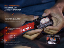 Carregar imagem no visualizador da galeria, Fenix HM65R-T V2 Rechargeable Lightweight Trail Running Headlamp