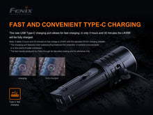 Carregar imagem no visualizador da galeria, Fenix LR35R Rechargeable LED Flashlight - 10,000 Lumens