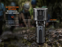 Carregar imagem no visualizador da galeria, Fenix LR60R Rotary Switch Rechargeable Searchlight - 21000 Lumens