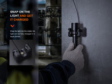 Carregar imagem no visualizador da galeria, Fenix WF26R Cradle Charging LED Work Flashlight