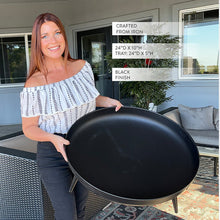 Carregar imagem no visualizador da galeria, Raised Metal Fire Pit Bowl