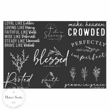 Carregar imagem no visualizador da galeria, Floral Faith - Mesh Stencil 12x18