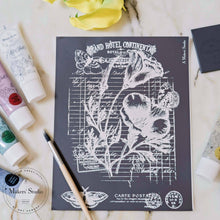 Cargar imagen en el visor de la galería, Flower Invoice - Mesh Stencil 8.5x11