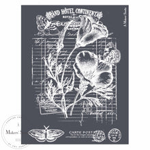 Cargar imagen en el visor de la galería, Flower Invoice - Mesh Stencil 8.5x11