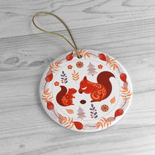 Carregar imagem no visualizador da galeria, Folk Squirrel Ornament, Ethnic Nature in Fall Christmas Decoration