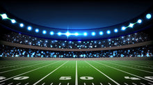 Carregar imagem no visualizador da galeria, Football Stadium Wallpaper Mural. Bright lights over 50 yard line. #6787
