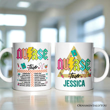 Carregar imagem no visualizador da galeria, Nurse Life Tour Personalized Mug, Medical Worker Custom Gift with Name