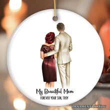 Carregar imagem no visualizador da galeria, Mother and Son Wedding Groom Personalized Gift Ornament