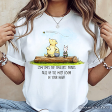 Load image into Gallery viewer, Sentimental Heartwarming Quote T-Shirt, Pooh Bear’s Small Things Tee