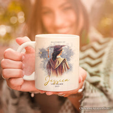 Carregar imagem no visualizador da galeria, Female Graduation Personalized Mug, Student Custom Gift with Name