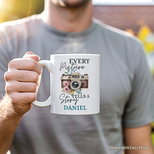 Carregar imagem no visualizador da galeria, Vintage Photography Personalized Mug, Custom Gift with Name for Photographers
