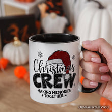 Cargar imagen en el visor de la galería, Christmas Crew Personalized Mug, Glitter Santa Hat Gift with Custom Name for Making Memories