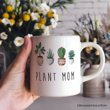 Carregar imagem no visualizador da galeria, Minimalist Plant Mom Personalized Mug, Custom Gift with Name for Plant Lovers