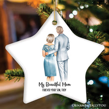 Carregar imagem no visualizador da galeria, Mother and Son Wedding Groom Personalized Gift Ornament