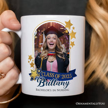 Carregar imagem no visualizador da galeria, Graduation Photo Upload Personalized Mug, Prom Party Custom Gift with Name