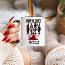 Carregar imagem no visualizador da galeria, Howdy Halloween Cowgirl Women Personalized Mug, Empowered Western Spooky Gift with Custom Name
