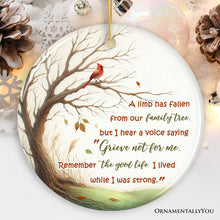 Carregar imagem no visualizador da galeria, A Life Well-Lived Memorial Tree Ornament, Cherished Family Christmas Keepsake