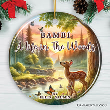 Carregar imagem no visualizador da galeria, A Life in the Woods by Felix Salten Ornament, Bambi's Journey Christmas Keepsake