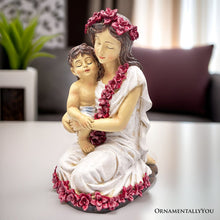 Carregar imagem no visualizador da galeria, A Mother’s Embrace Figurine, 8" Child and Mom Heartwarming Tabletop Statue Decoration
