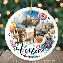 Load image into Gallery viewer, Artistic Venice Unique Cultural Christmas Ornament, Vintage Italy Gift and Keepsake Souvenir