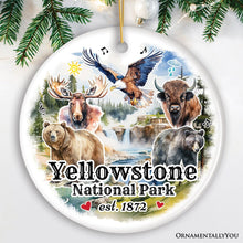 Load image into Gallery viewer, Artistically Vibrant Yellowstone National Park Ornament, Wildlife and Nature Souvenir Gift