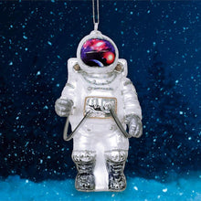 Load image into Gallery viewer, Astronaut Glass Christmas Ornament