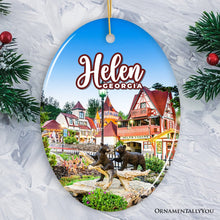 Load image into Gallery viewer, Beautiful Helen Town Georgia Ornament, German-inspired Alpine Village for Christmas Gift