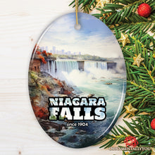 Load image into Gallery viewer, Beautiful Niagara Falls Paradise Ornament, Waterfall and Nature Travel Souvenir