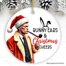 Carregar imagem no visualizador da galeria, Bunny Ears & Christmas Cheers Ornament, Playboy Holiday Humor