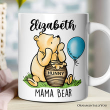Cargar imagen en el visor de la galería, Charming Mama Bear Personalized Mug, Cute Mother's Days Gift with Custom Name