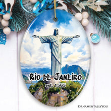 Cargar imagen en el visor de la galería, Christ the Redeemer Ornament, Brazilian Christmas Gift, Rio de Janeiro Souvenir
